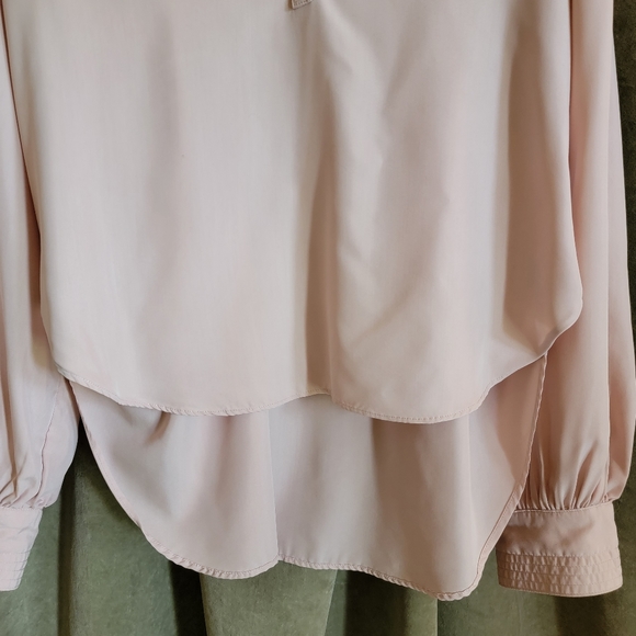 NWOT FREE PEOPLE Love Until Tomorrow Light Blush Blouse - Picture 6 of 9